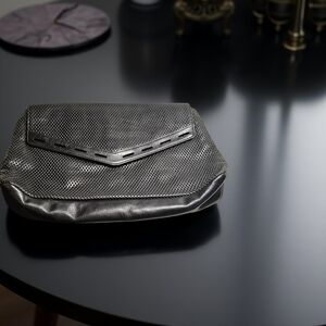 NWOT Rebecca Minkoff Black Leather Clutch